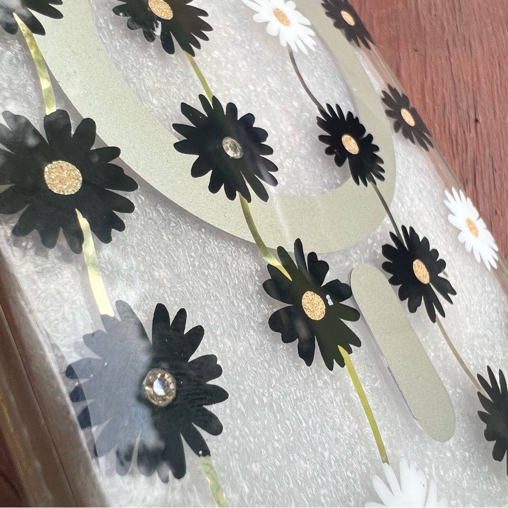 NO FLAWS LIKE NEW Kate Spade Clear Daisy iPhone Case - Black & White Daisies - Picture 6 of 10